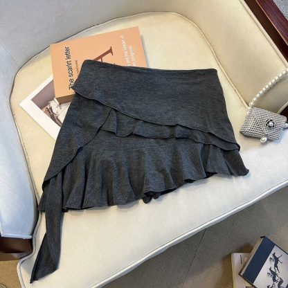 Women's Versatile Design Irregular Ribbon Skirt - Image 2