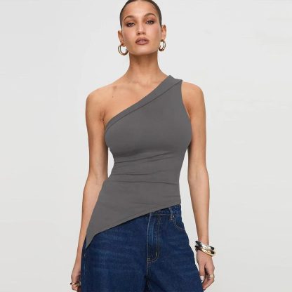 Women's Irregular Slit Design High-grade Top - Image 7
