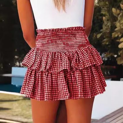 Cake Plaid Fashion Skirt - Image 5