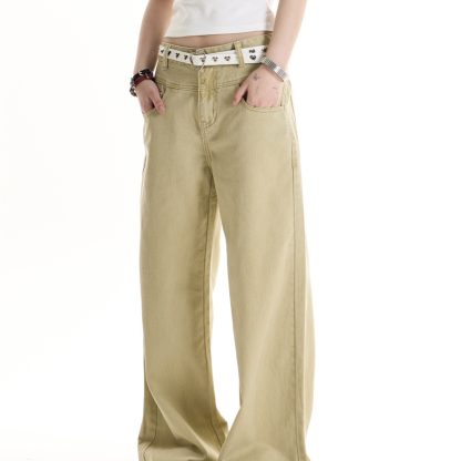 Women's Solid Color American Retro Hot Girl Jeans - Image 3