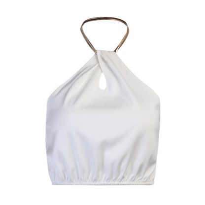 Women's Halter Short Sleeveless Top - Image 3