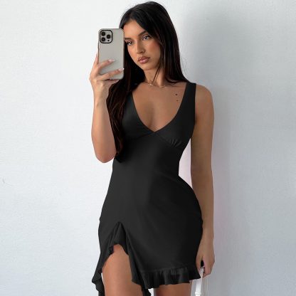 Pure Color Hot Girl Skirt Pure Desire Style European And American Women - Image 8