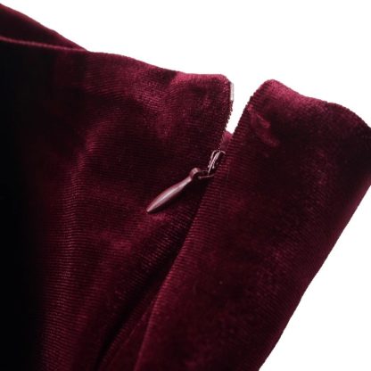 European And American Fashion Velvet Temperament Wave Skirt - Image 5