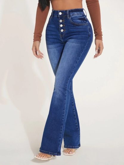 High Waist Stretch Clinch Skinny Skinny Jeans - Image 3