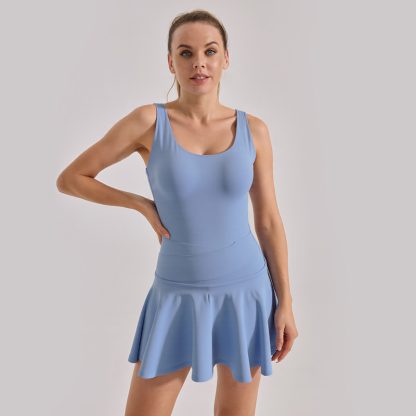 High-elasticity Summer New Dress, Nude Sensation, Anti-exposure Sports Dress - Image 5