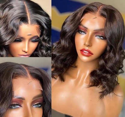 High Temperature Silk Mid-section Medium-length Curly Hair Women's Wig - Image 4