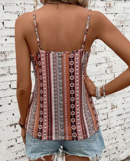 Geo Print Twist Front Cami Top - Image 5