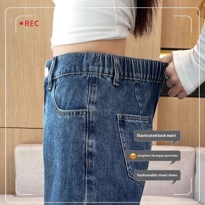Straight Slimming Loose Mop Wide Leg Pants - Image 2
