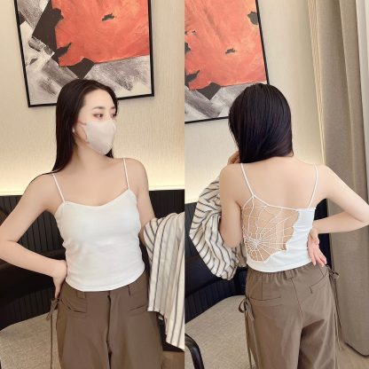 Spider Web Beauty Back Small With Braces And Breast Pad One-piece Vest - Image 4