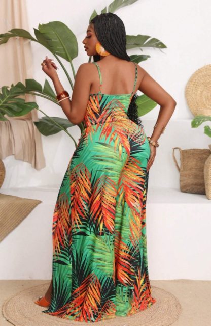 Plus Size Vacation Print Short Sets - Image 2