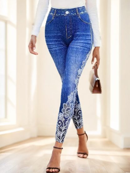 Women's Printed Jeans