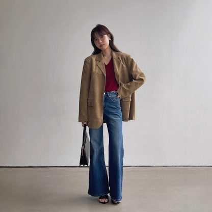 Women's Autumn New High Waist Slimming And Straight Wide Leg Mop Pants - Image 4