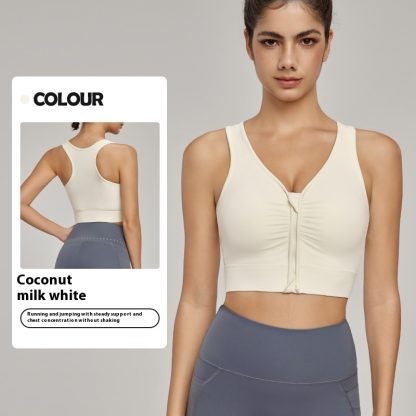Front Zipper Sports Yoga Vest - Image 2