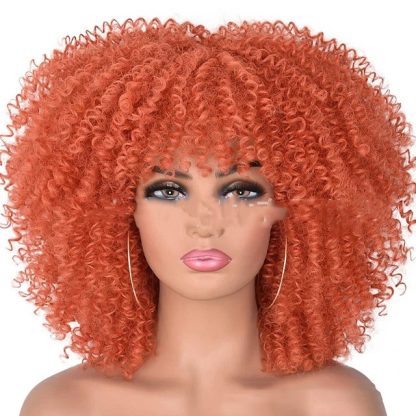 Small Curly Hair Rose Mesh Synthetic Headgear - Image 2