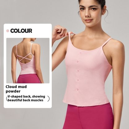 Sexy Beauty Back Spaghetti Strap Bra Slim Vest - Image 5