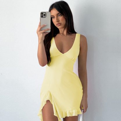Pure Color Hot Girl Skirt Pure Desire Style European And American Women - Image 6