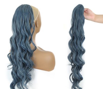 Wig Big Wave Drawstring Ponytail Matte High Temperature Silk Chemical Fiber Wig - Image 8