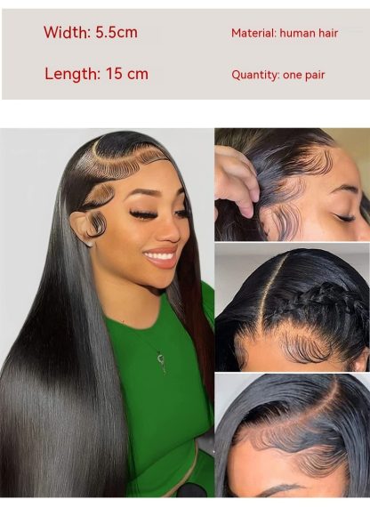 Real Hair Hairline Stickers Wig Bangs Sideburns Stickers - Image 8