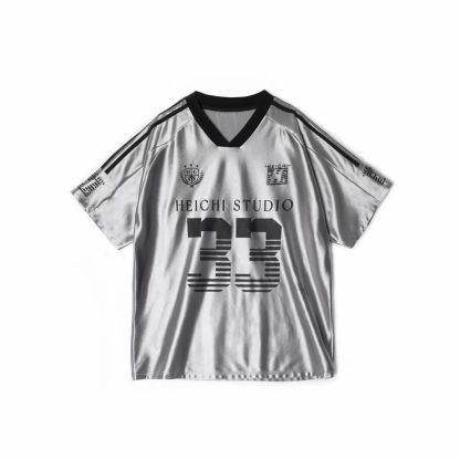American V-neck Raglan Sleeves With Icy Short Sleeves - Image 3