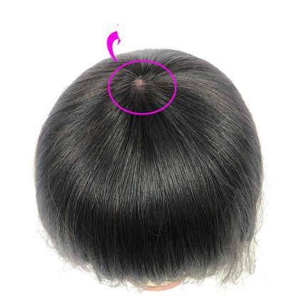 Human Hair Bob Wig Headgear Woven Top Heart Is Natural And Realistic - Image 5
