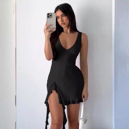 Pure Color Hot Girl Skirt Pure Desire Style European And American Women - Image 4