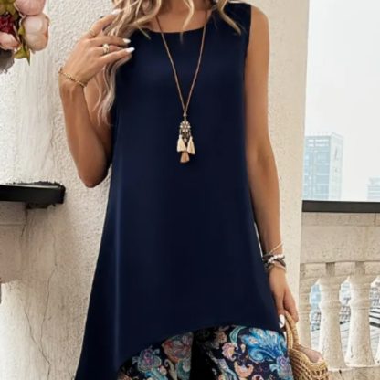 Spring And Summer Women's Clothing Floral Print Leisure Set