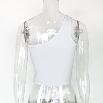 Women's One-shoulder Sleeveless Vest - Image 9