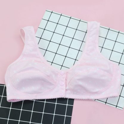 Women's Soft Cotton Printed Front Button Bra - Image 6