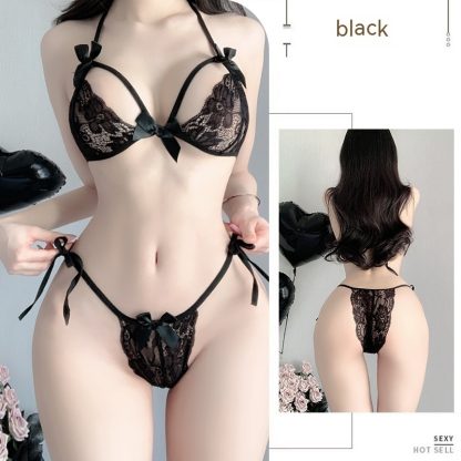 Sexy Lingerie Sexy Lace Three-point Bra Panties Women - Image 7