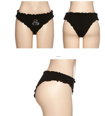 Letter embroidered high waist panties - Image 6