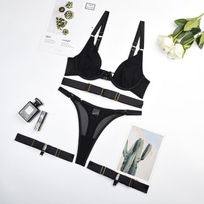 Women's Low-cut Backless Bra Set - Image 5