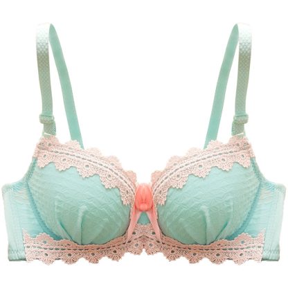 New Style Lace-Rim Sexy Bra, Comfortable Gathering Bra, Adjustable Panty Underwear Set - Image 6