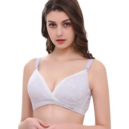 Cross-type Breastfeeding Bra, No Steel Ring, Double Buckle, Breastfeeding Underwear For Pregnant Women - Image 2