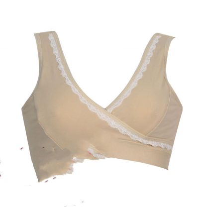 SpringSummer Cotton Nursing Vest Bra Cross - Image 5