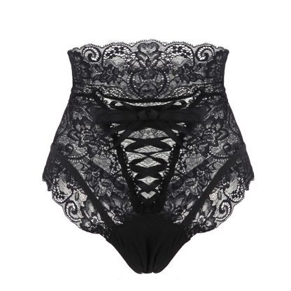 HighWaist Lace Panties Thongs Women Underwear Lingerie - Image 2
