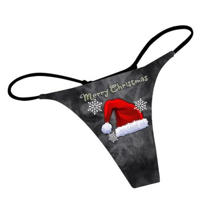 Christmas Print Sexy Ladies Panties - Image 3