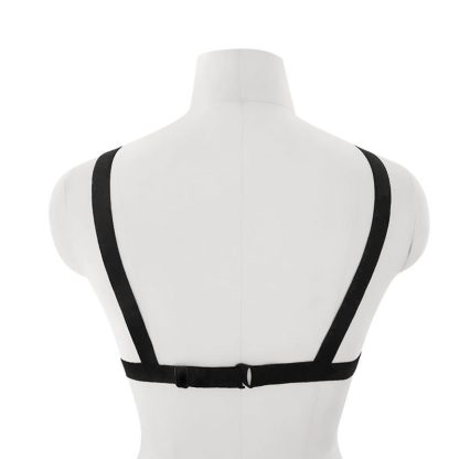 Bar Performance Costume Goth Bra Elastic Strap Body Chain Drawstring - Image 4