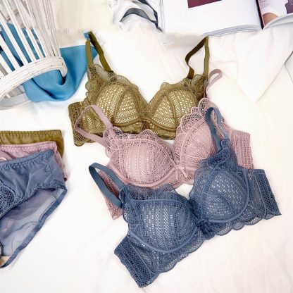 Women's Small Chest Thickening Bra Without Steel Ring Adjustable Type 3 4 Wen Bra - Image 5