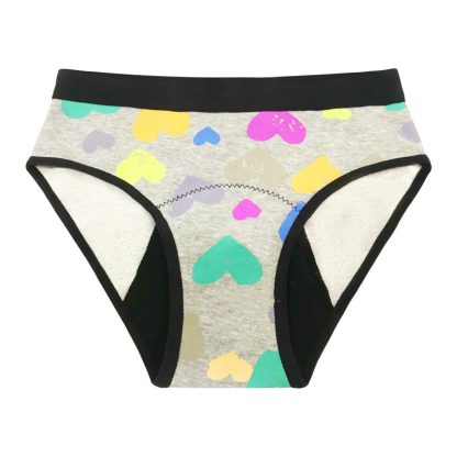 Girls Multicolor Fashion Print Leakproof Panties - Image 2