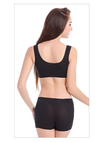 Cotton Anti-expansion Anti-Sag Gathering Adjustment Sports Bra - Image 4