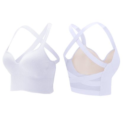 Sports Underwear Women's Summer Shockproof High Strength One-piece Vest Running Yoga Fitness Fixed Cup Bra - Image 6