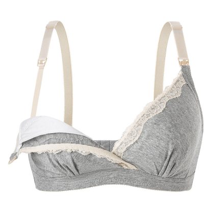 Adjustment Push Up Cotton Pregnant Women Front Buckle Large Size Nursing Bra - Image 8