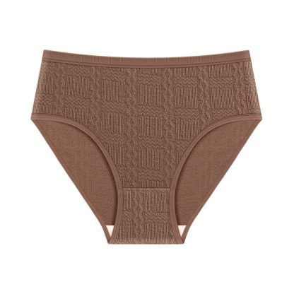 Women's Fashion Solid Colour Jacquard Panties - Image 3