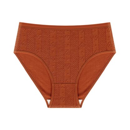 Women's Fashion Solid Colour Jacquard Panties - Image 5