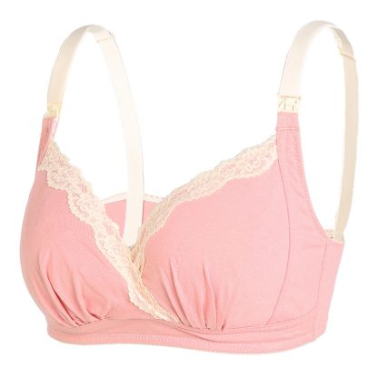 Adjustment Push Up Cotton Pregnant Women Front Buckle Large Size Nursing Bra - Image 5