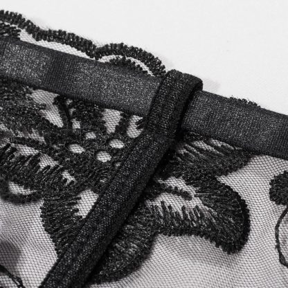Women's Fashion Embroidery Brassiere Steel Ring Underwear Two-piece - Image 4