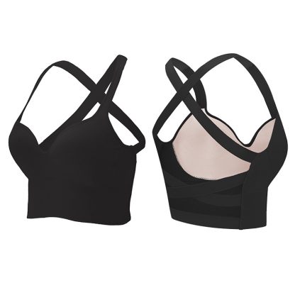 Sports Underwear Women's Summer Shockproof High Strength One-piece Vest Running Yoga Fitness Fixed Cup Bra - Image 5