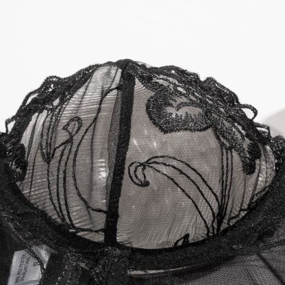 Women's Fashion Embroidery Brassiere Steel Ring Underwear Two-piece - Image 10