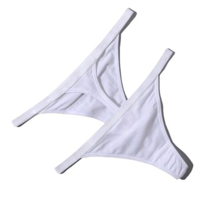 Sexy Ladies Cotton Crotch Thong Panties - Image 2