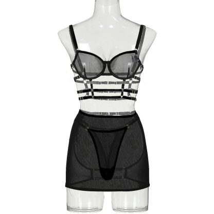 Lace-up Bra Body Shaping Skirt Outfit Women - Image 5
